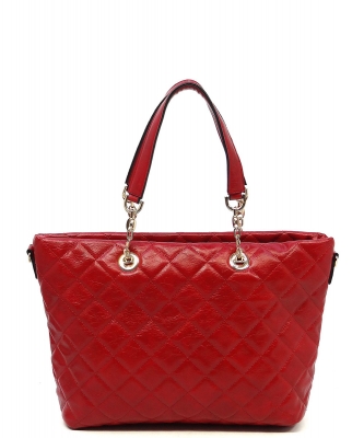 Classic Quilted Shopper DL2564Q RED